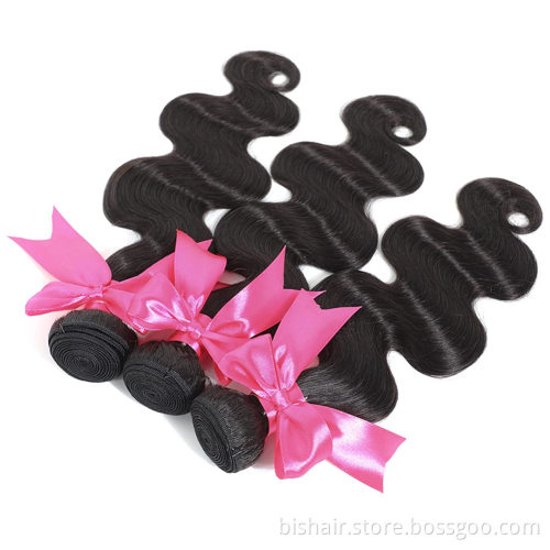 Wholesale 9A body wave bundle 3 real hair real hair receiving 100% Brazilian real hair bundle unprocessed 10-30 inch discount